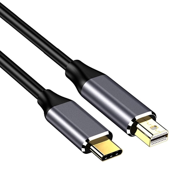 1.8m USB-C till DisplayPort 4K @60Hz Typ-C till DP-kabel HBR3 Alt Mode-adapter