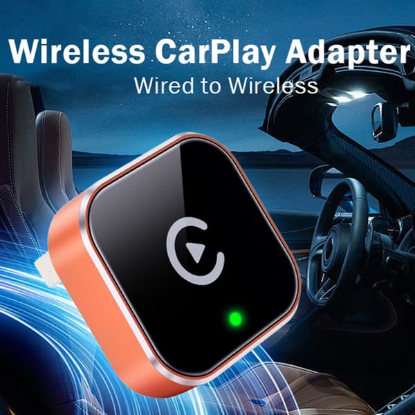 Universell trådløs bilvideoadapter støtter kablet CarPlay-funksjon, rask automatisk tilkobling og stabil
