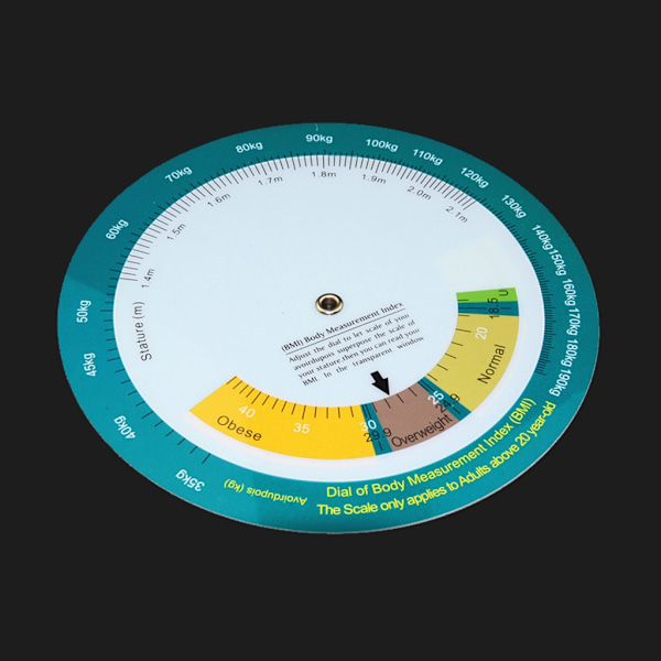 Portabel Hjulräknare med 150mm Diameter BMI Kroppsmasseindex Mätning