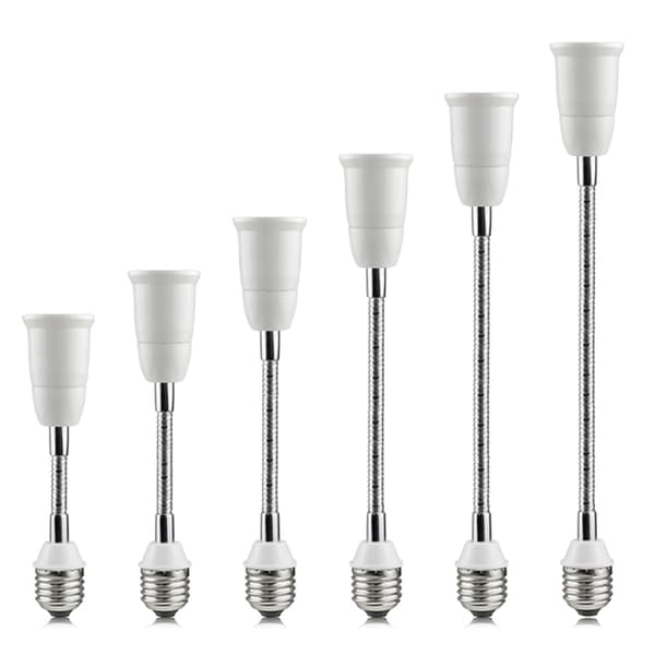 E27 - E27 jatkovalaisinadapteri joustava LED-valaisinkanta 50cm