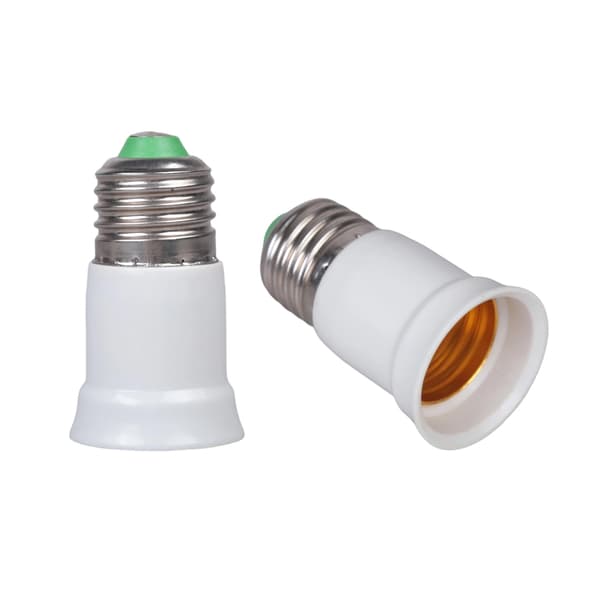 2 STK E27 Lampefatning Forlengeromformer E27 Lysfatning Egnet For LED-pærer 65mm
