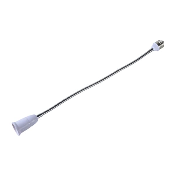 Säädettävä kulma E27 - E27 lampunpidennin, tukee pyöriviä liittimiä 38cm