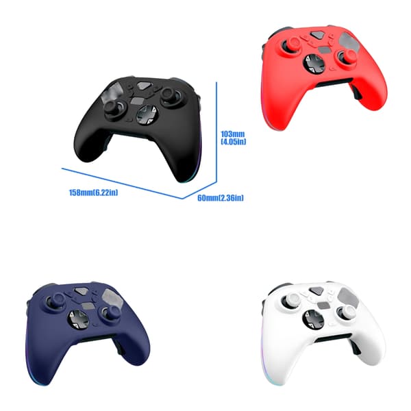 Beskyttende deksel Skin Gaming Controller Silikondeksel for ROG Raikiri II Blue