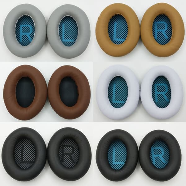 Øreputer Memory-Foam Protein Leather Øreputepute Ørekopp for A2E QC15 QC25 1