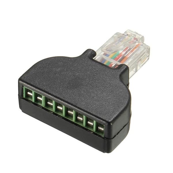 Nem installation RJ45 til 8-bens terminalstik med sikkert skruelåsdesign til datatransmission null - B