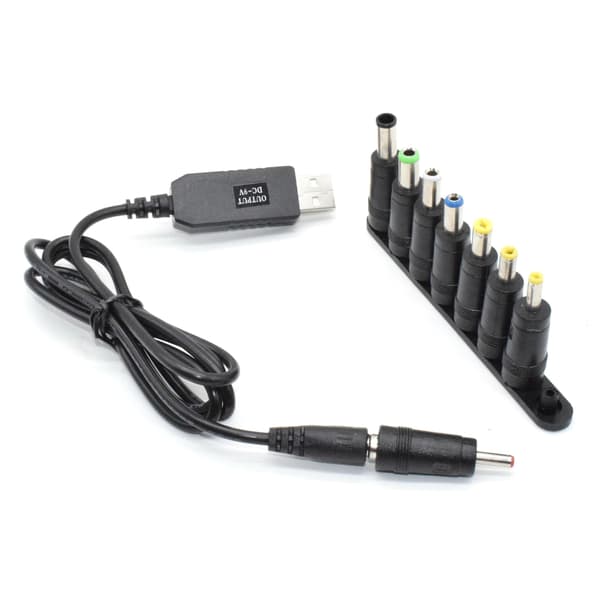 USB till DC 5V 9V 12V Step-up Adapter Kontakt för Router Högtalare Mini Fläkt HUB 9V