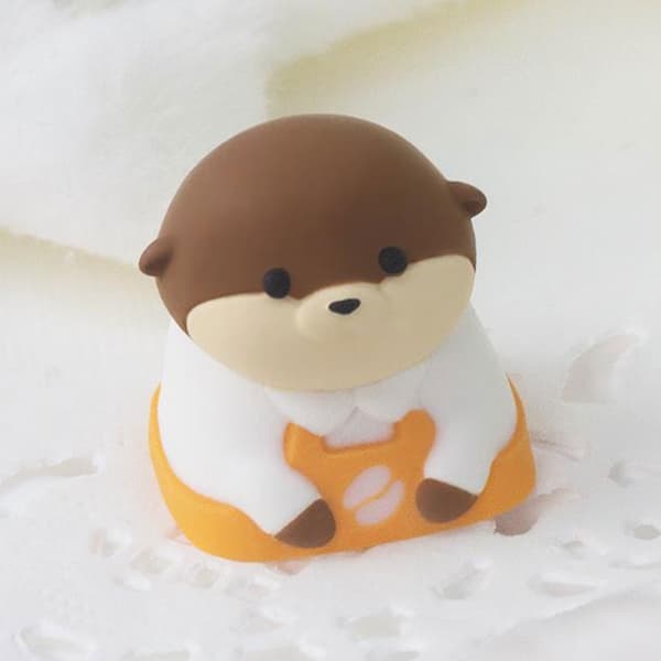 Premium Resin Keycaps med Capybara-design, glatt tekstur, skriveopplevelse Cute otter