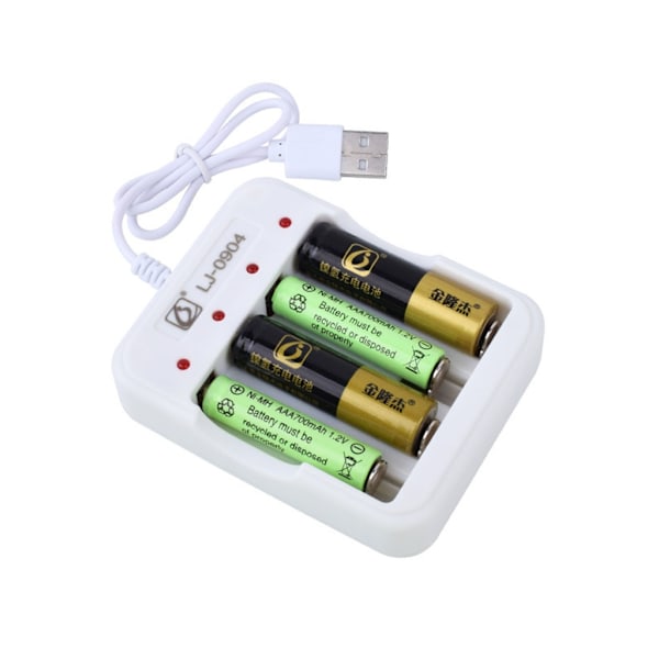 4-slots Intelligent Batteriladdare med LED-indikator 4CH Oberoende Laddare