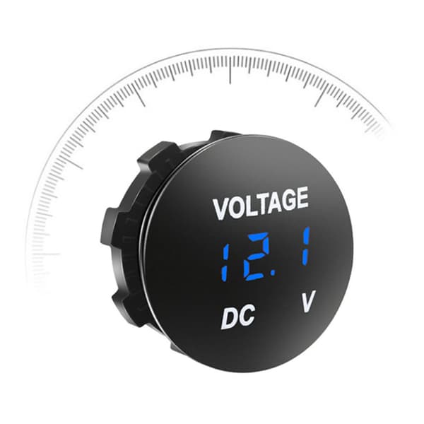 för DC 12-24V Bil Motorcykel Digital Voltmeter Spänningsmätare LED Panel Dis Green