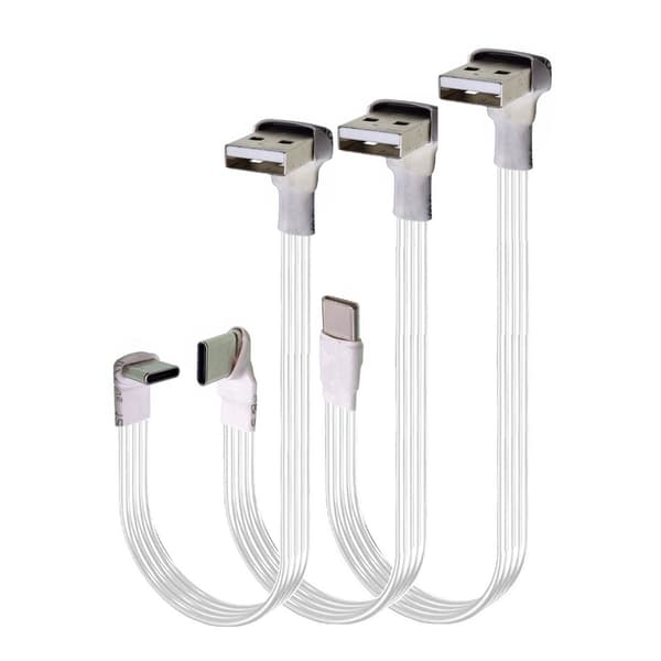 20-300 cm fladt USB 2.0 til Type C opladerkabel 6 længder til flere enheder 1m - AMDO CMST