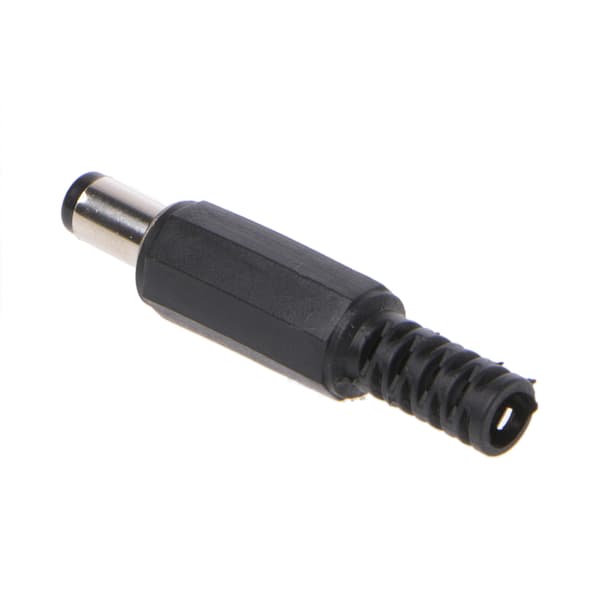 10 stk. 5,5x2,5 mm han til DC In-Line stikdåse Jack Connector Adapter Plast C