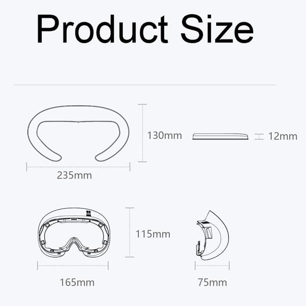 Modstandsdygtig VR-ansigtsventil blød interfacebeslag svampepude til Pico 4 VR-headset Package D