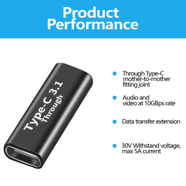 USB C -jatkoadapterit, huippunopea lataus ja jopa 10 Gbps:n tiedonsiirto null - A