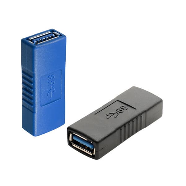 USB 3.0 Type A Hun Til Hun Adapter Hun Til Hun til PC Konverter Adapter Black
