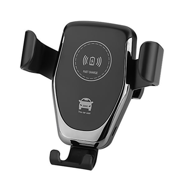 10W Snabbladdning Trådlös Billaddare, Automatisk Klämmande Bilsfäste Luftventil Bilstelefonhållare för Mobiltelefon Black