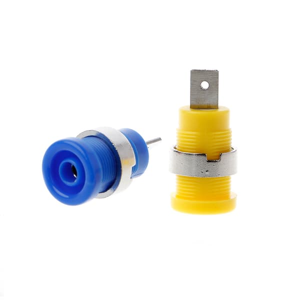 5 stk. 4mm Bananstik Hun Jack Socket Stik Ledningsforbindelse 5 Farver