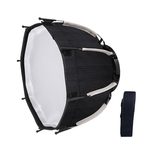 Bærbar 290 mm ottekantet softbox, foldbar montering, blød lysboks til fotografering