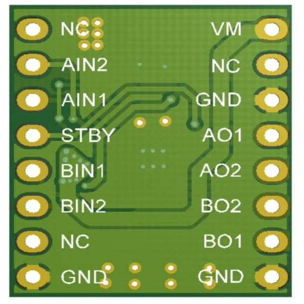 DCMotor Driver DRV8833 Modul Høj Strømudgang til Robotapplikationer 2 sets