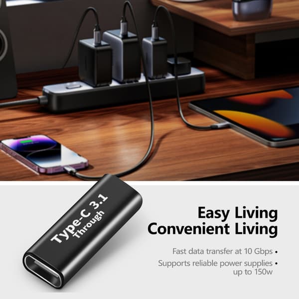 USB C -jatkoadapterit, huippunopea lataus ja jopa 10 Gbps:n tiedonsiirto null - A