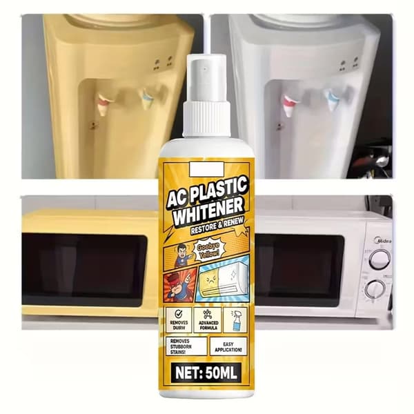 Flekkfjerner for apparater, plast, fjerning av gulning, restaureringsspray null - 50ml