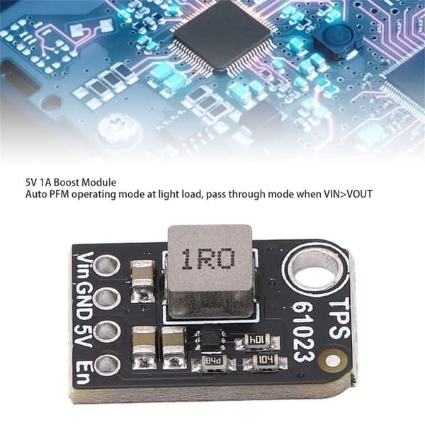 5V 1A Boost Regulator Modul TPS61023 til bærbare og batteridrevne enheder