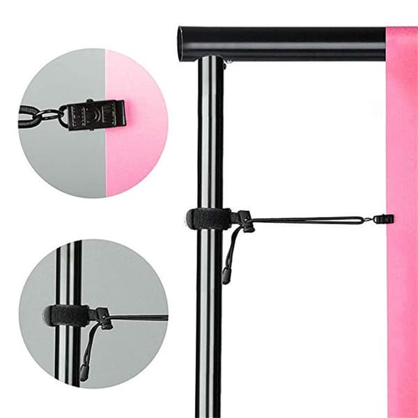 Bakgrunn Bakteppe Klemmer Holder med 7,8 tommer/20 cm Justerbar Elastisk C