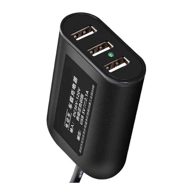 Kompakt USB-oplader til elbiler Opladningsadapter til telefoner tablets