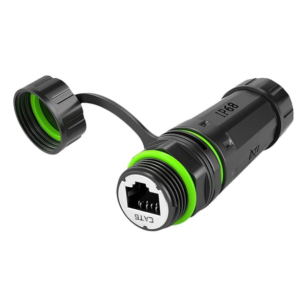 IP68 Vandtæt RJ45 Kobling Udendørs Lan Kobling Adapter til Netværksforbindelse Without cable