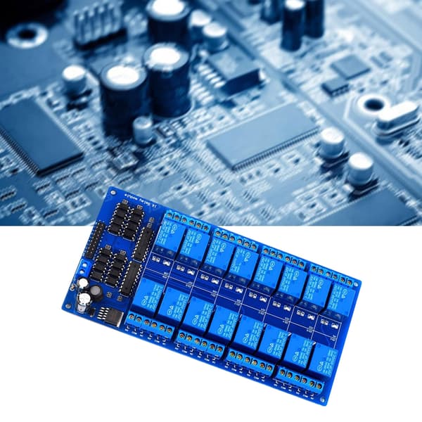 5V/12V/24V Microcontrollere Interface Strømrelæer Shield Modul 16 Kanal Relæer Modul Board null - 5V