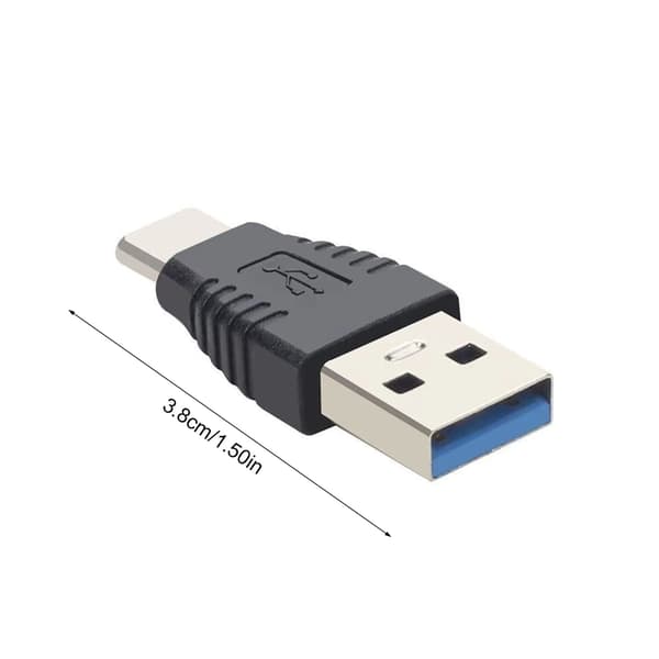 USB 3.0 Hane till USB C Hane Adapter för Snabb Dataöverföring och Laddning