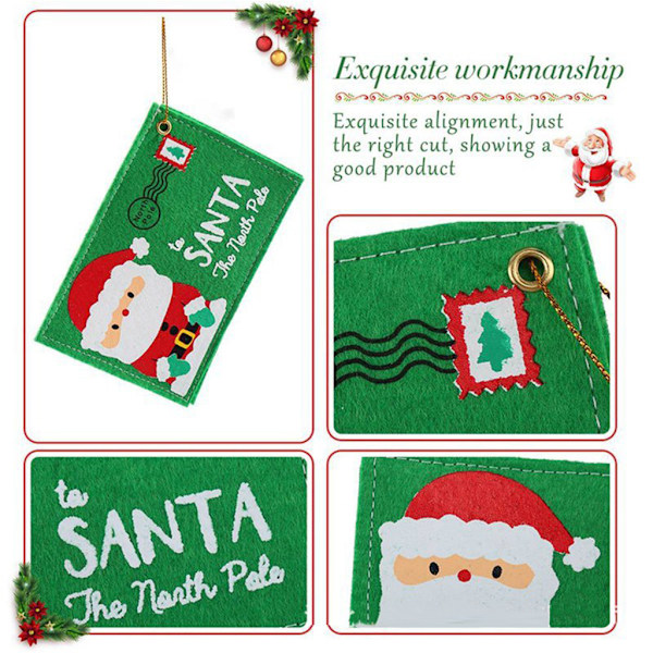 Mini Super Practical Christmas Nonwoven Kuvertdekoration till jul