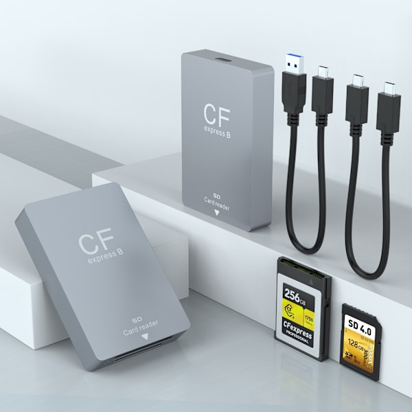 Höghastighets USB C CFexpresss Typ B Kortläsare för Window OS10.6.2 Linux