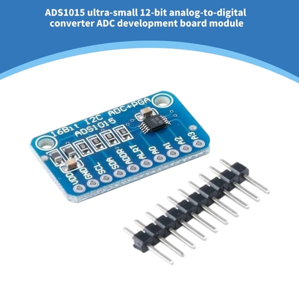 Liten 12-bits ADS1015 ADC utviklingsmodul for sensorer, grensesnitt, datalogging 2 sets