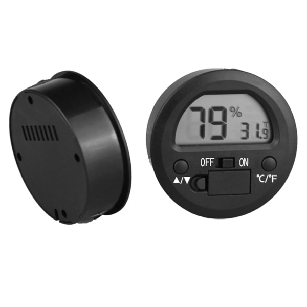 Mini Digital LCD Inbyggd Temperatur Fuktighet Inomhus Rum Termometer Hygrometer Sensor för Husdjur Reptil Box