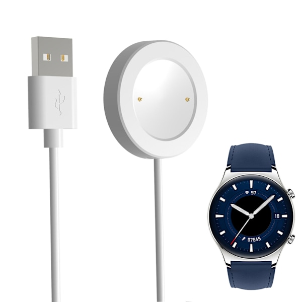 Magnetisk Laddadapter för Watch 4/GS3 Snabbladdningskabel Smartwatch Station White - Siamese