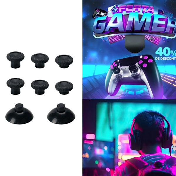 Joystickförlängare 3 Höjder Tummepinneförlängningar för XB One med Skruvmejsel