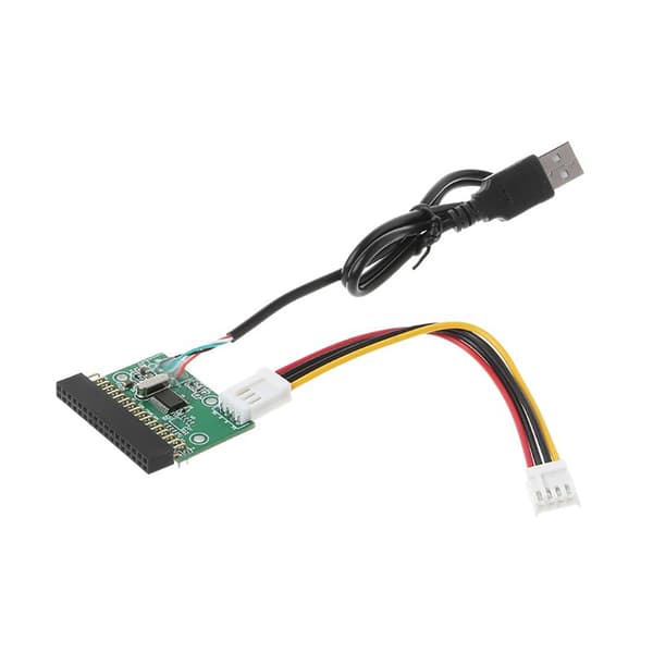 USB-kompatibel diskettedrevadapter med 34P-stik og kabel til adgang til data fra gamle systemer