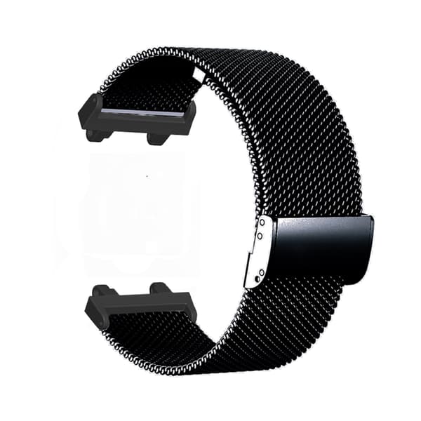 Til AmazfitT Rex 2 urrem rustfrit stål svedafvisende armbånd Black
