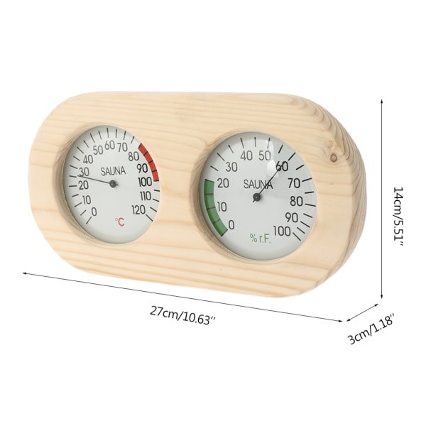 Het Försäljning Träbastu Termometer Hygrometer Temperaturmätare