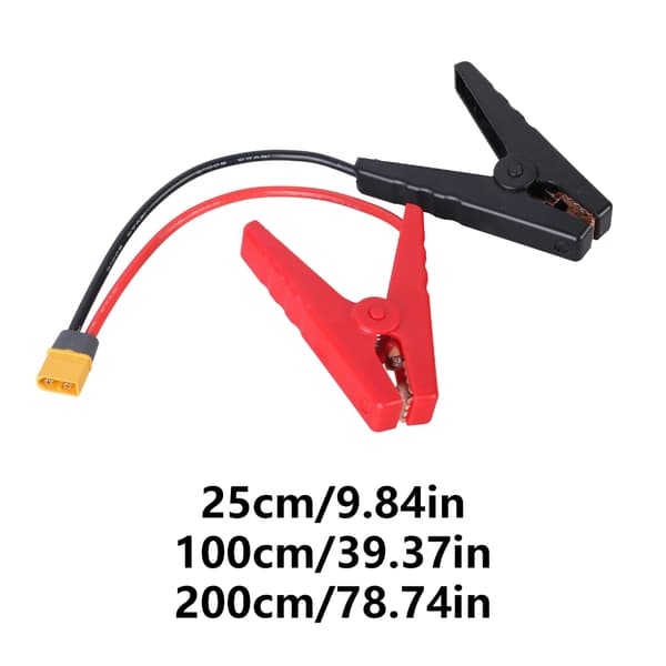 12AWG Alligatorklemme XT60 Quick Release Adapter med Batteri Alligatorklemme 25cm Concave