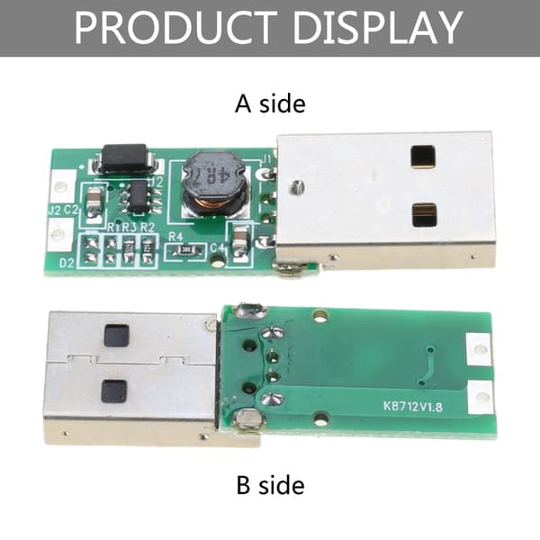 DC-DC 5 V til 12 V USB-konverter Boost Step Up Strømmodul Spændingsklassificering 5 til