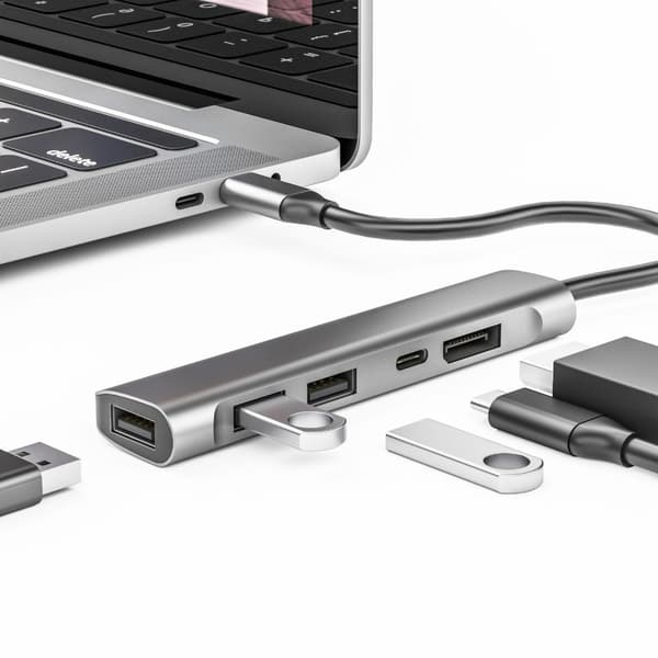 USB C-adapter dokkingstasjon HDTV USB3.0 USB2.0 overføringsadapter