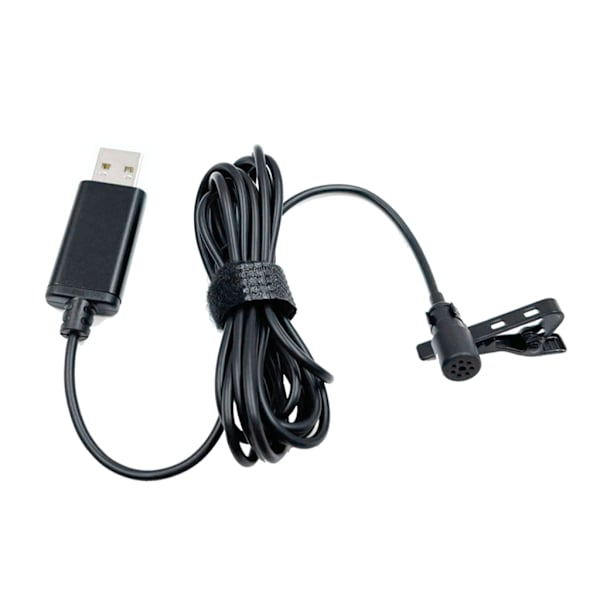 Professionel Lavalier Revers Slips Clip Unidirectional Knaphulsmikrofon til PC 1.5 m