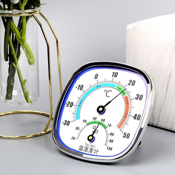 Analog Termometer Hygrometer Temperaturmätare Luftfuktighetsmätare Inomhus Utomhus