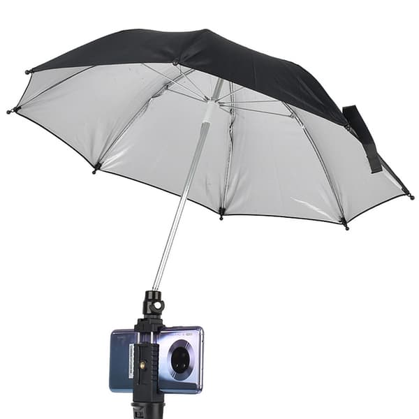 Fotoparaply med justerbart 360 roterende kulehode 50 cm diameter paraply