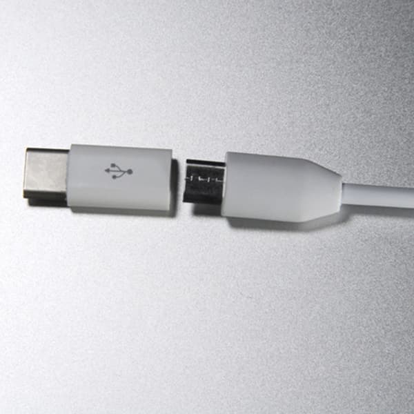 USB C naaras-uros-adapterit, Type C - MicroUSB-laturikaapeliadapteri Classic white