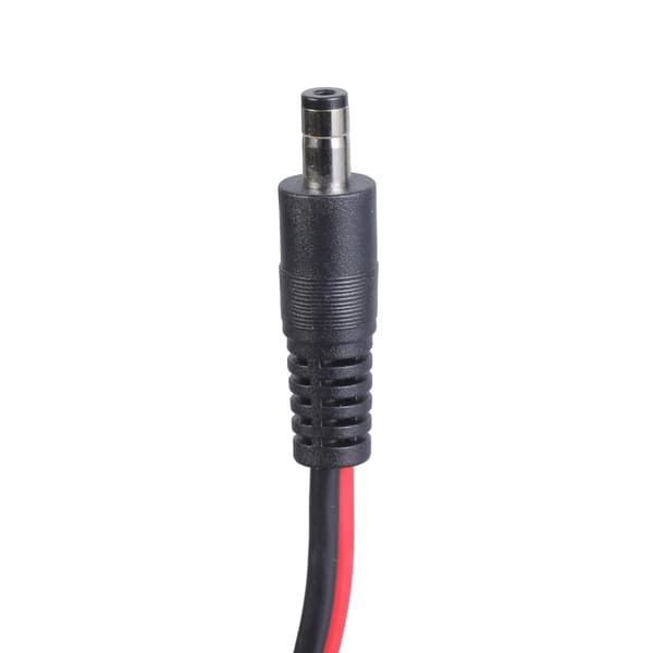 150cm/300cm Langt Strømkabel 5.5mmx2.1mm Han til Hun Adapterledning Sort 3m