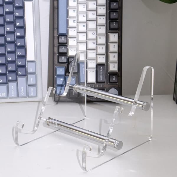 Keyboard Display Keyboard Holder Transparent Akryl Keyboard Stand Computer Two layers