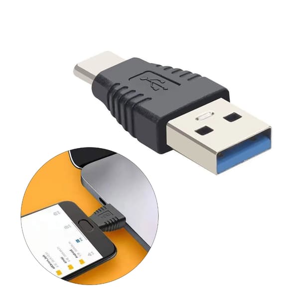 USB 3.0 Han til USB C Han Adapter til Hurtig Dataoverførsel og Opladning