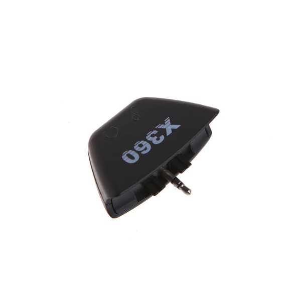 Sort 2,5 mm Jack Mikrofon Headset Høretelefon Konverter Adapter til 360